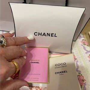 NEW Chanel CHANCE, COCO Perfume Set with Unique CHANEL Gift box 
Items sample sz